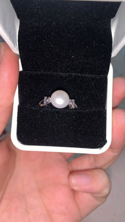 natural pearl ring