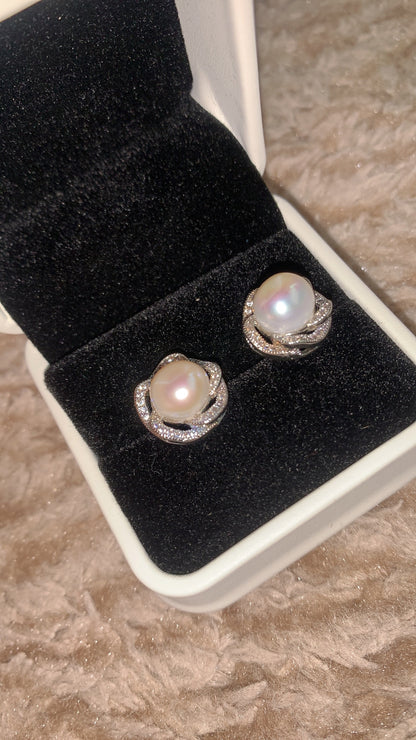 Pearl earrings