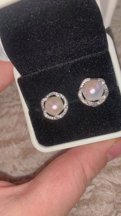 Pearl earrings